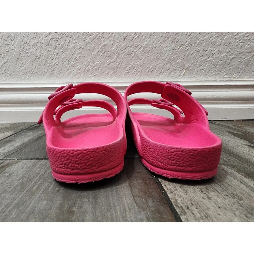 Pink Birkenstock Kids Girls Arizona Essentials EVA Sandals Size 1 US